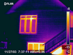 Thermograph Image of Logix Walled House
